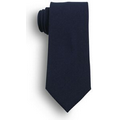 60" Extra Long Dark Navy Blue Poplin Polyester Tie